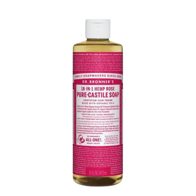 Dr. Bronner's Pure-Castile Soap Liquid Rose 473ml