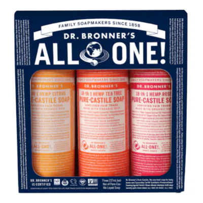 Dr. Bronner's Summer Lovin Gift Bundle 3x 237mL