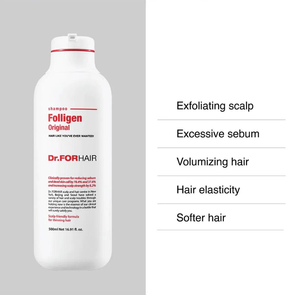 Dr.FORHAIR Folligen Shampoo 500ml, view 3