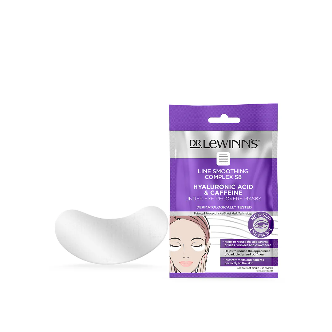 Dr. LeWinn's LSC S8 Hyaluronic Acid & Caffeine Under Eye Recovery Masks 3PC, view 2