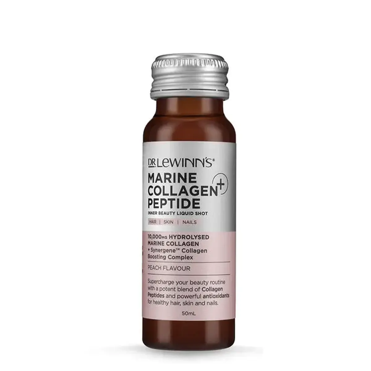 Dr LeWinn's Marine Collagen Peptide+ Inner Beauty Liquid Shot - Peach 10 x 50ml