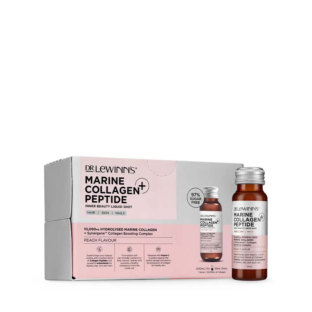 Dr LeWinn's Marine Collagen Peptide+ Inner Beauty Liquid Shot - Peach 10 x 50ml, view 5