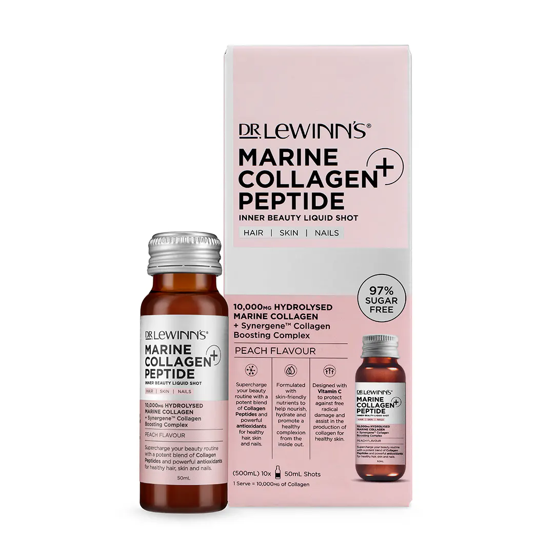 Dr LeWinn's Marine Collagen Peptide+ Inner Beauty Liquid Shot - Peach 10 x 50ml, view 8