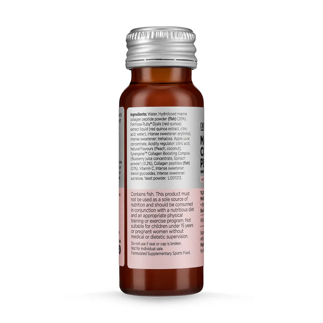Dr LeWinn's Marine Collagen Peptide+ Inner Beauty Liquid Shot - Peach 10 x 50ml, view 10