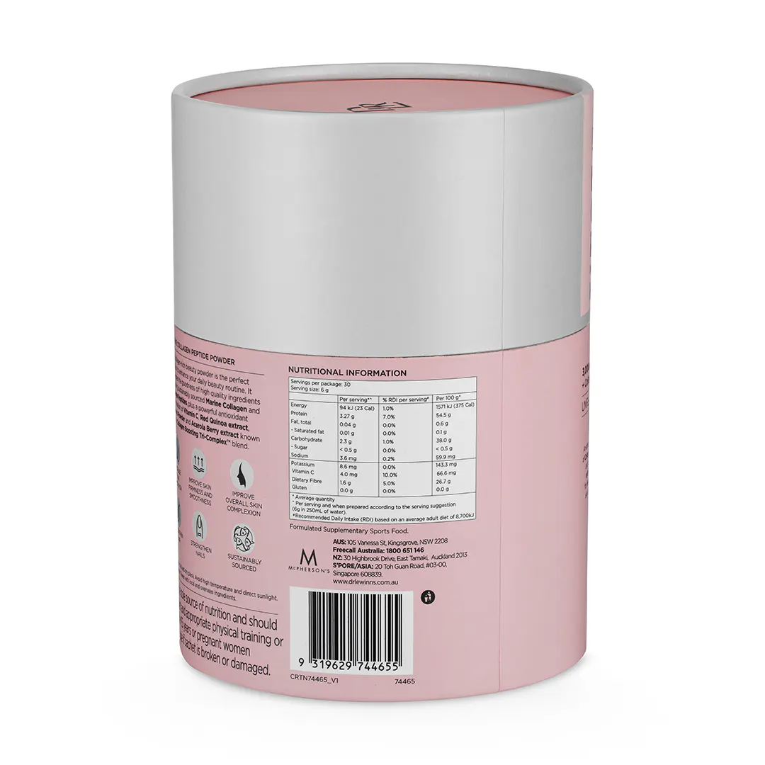 Dr. LeWinn's Marine Collagen Peptide+ Inner Beauty Powder - 30 x 6g, view 7