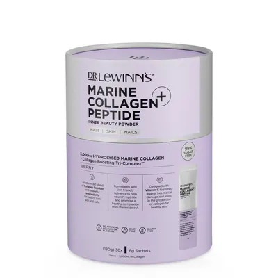 Dr. LeWinn's Marine Collagen Peptide+ Inner Beauty Powder Berry - 30 x 60g