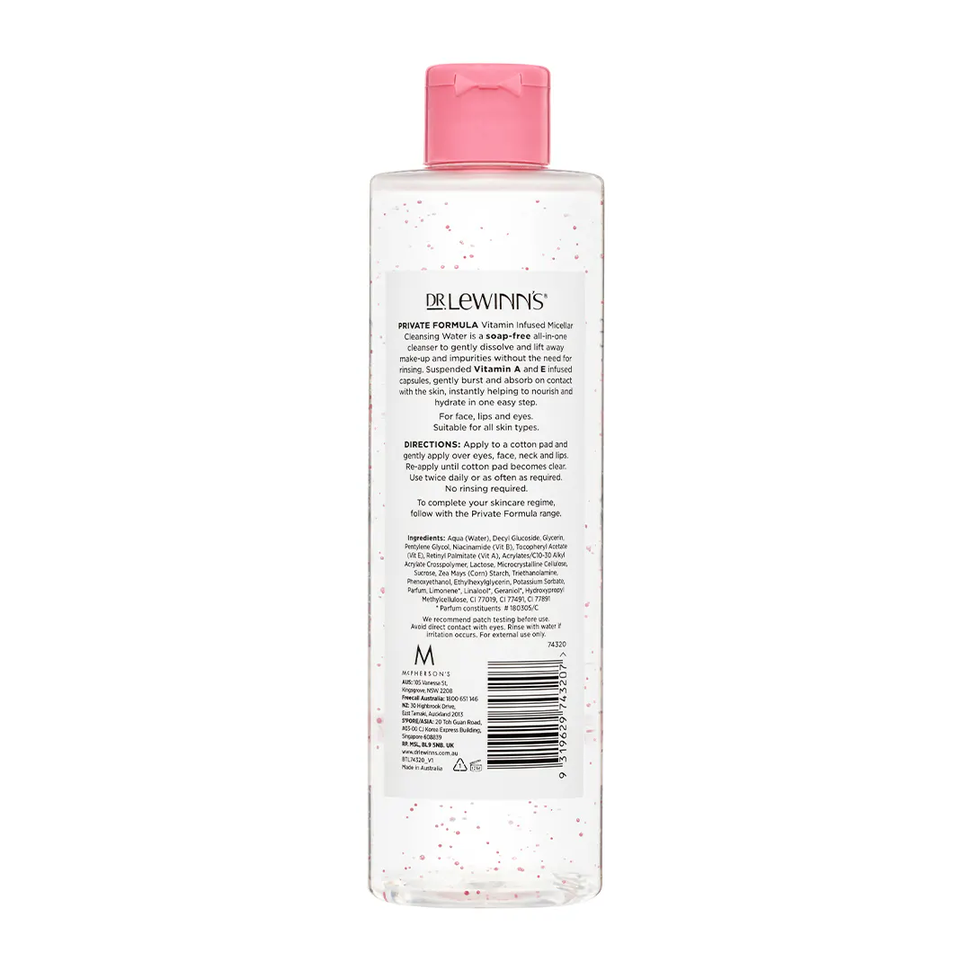 Dr. LeWinn's Private Formula Vitamin Infused Micellar Water 400mL, view 2