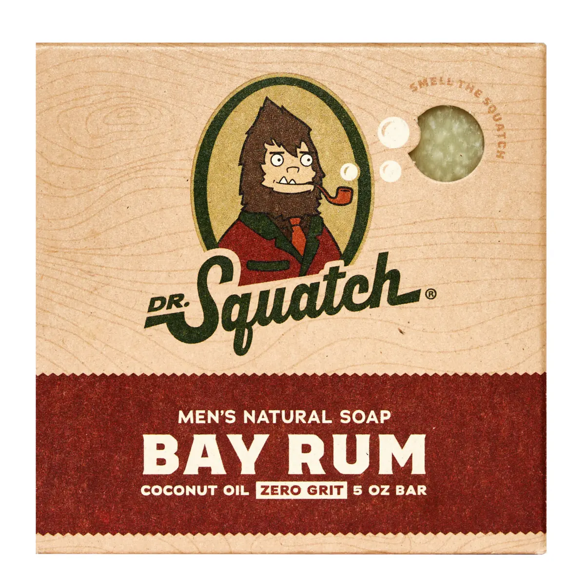 Dr Squatch Bay Rum Natural Bar Soap for Men 141g 5 Pack, view 3