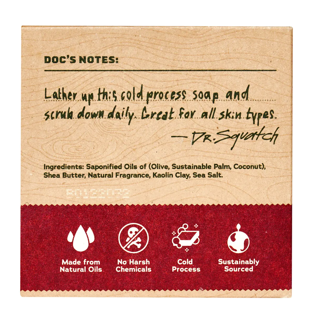 Dr Squatch Bay Rum Natural Bar Soap for Men 141g 5 Pack, view 4