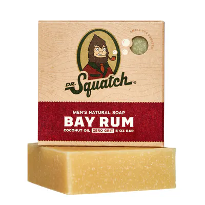 Dr Squatch Bay Rum Natural Bar Soap for Men 141g