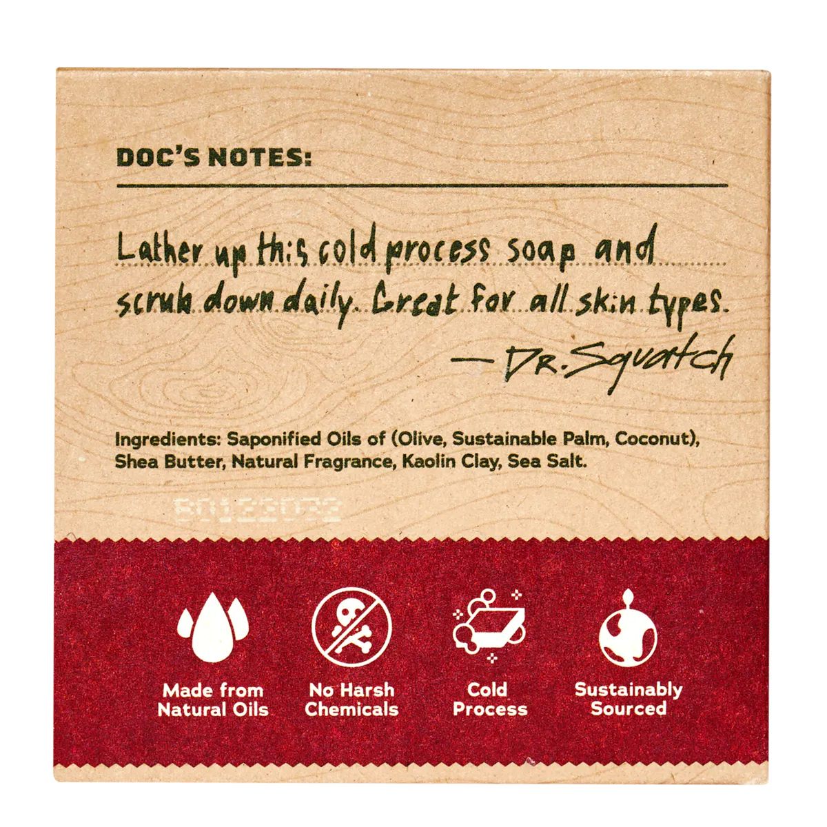 Dr Squatch Bay Rum Natural Bar Soap for Men 141g, view 4