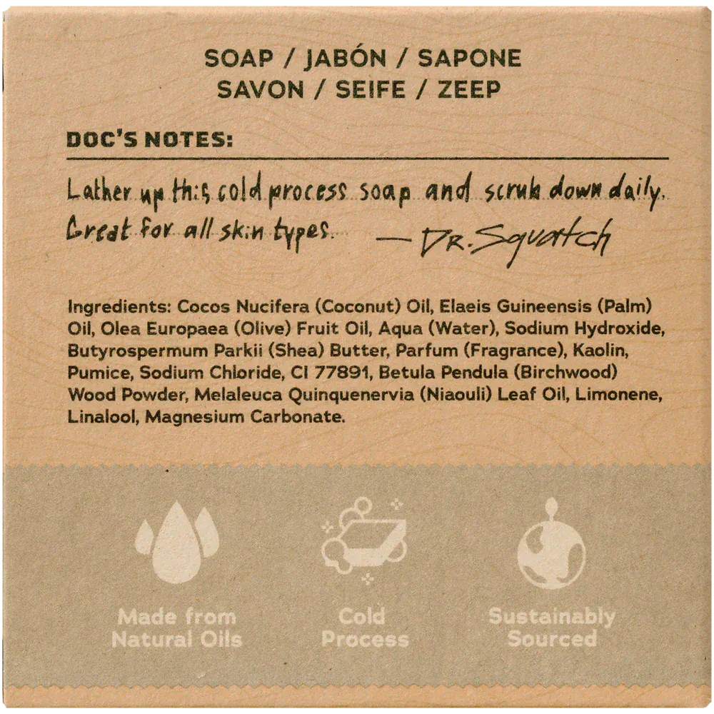 Dr Squatch Birchwood Breeze Natural Bar Soap for Men 141g 5 Pack, view 5
