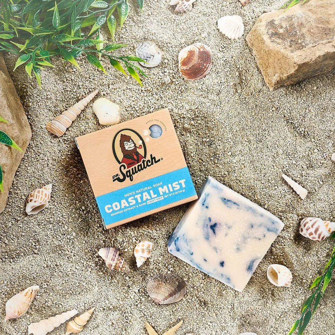 Dr Squatch Coastal Mist Natural Bar Soap 141g, view 3