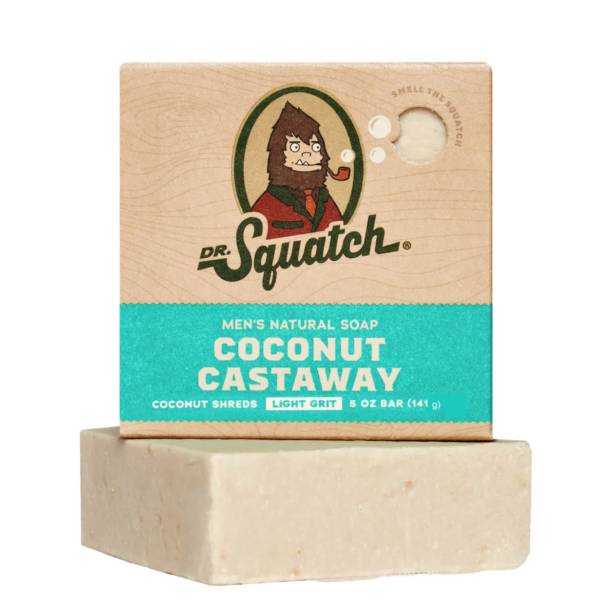 Dr Squatch Coconut Castaway Natural Bar Soap for Men 141g