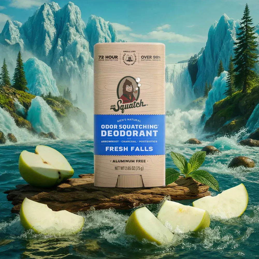 Dr Squatch Fresh Falls Natural Deodorant for Men 75g 5 Pack, view 2