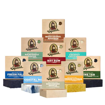 Dr Squatch Natural Bar Soap for Men 141g Mixed Scents Bundle