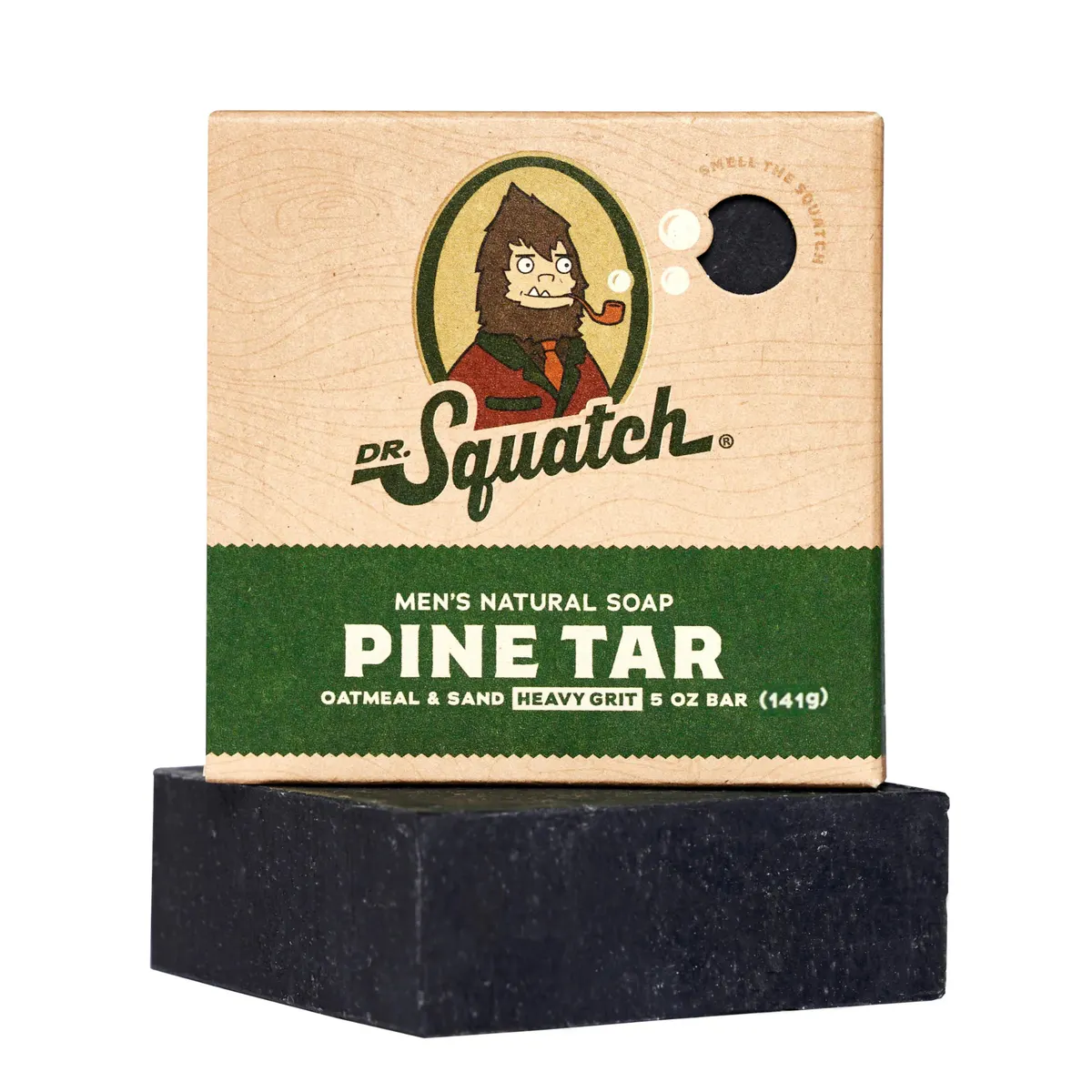 Dr Squatch Pine Tar Natural Bar Soap for Men 141g 5 Pack, view 4