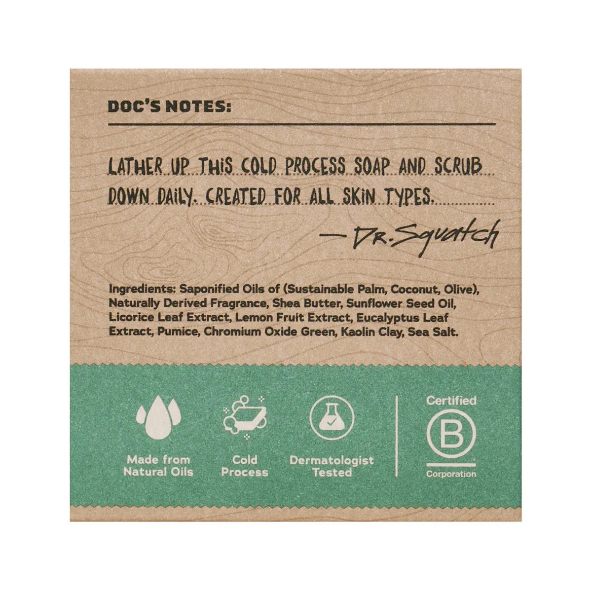Dr Squatch Rainforest Rapids Natural Bar Soap for Men 141g 5 Pack, view 4