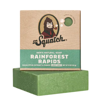 Dr Squatch Rainforest Rapids Natural Bar Soap for Men 141g
