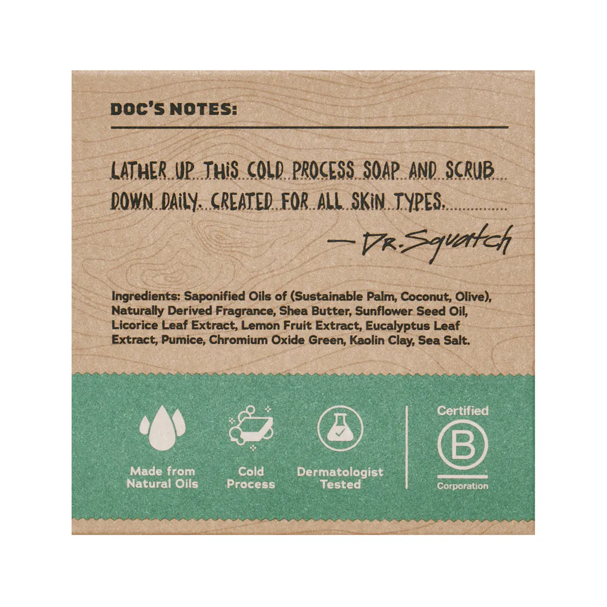 Dr Squatch Rainforest Rapids Natural Bar Soap for Men 141g, view 4