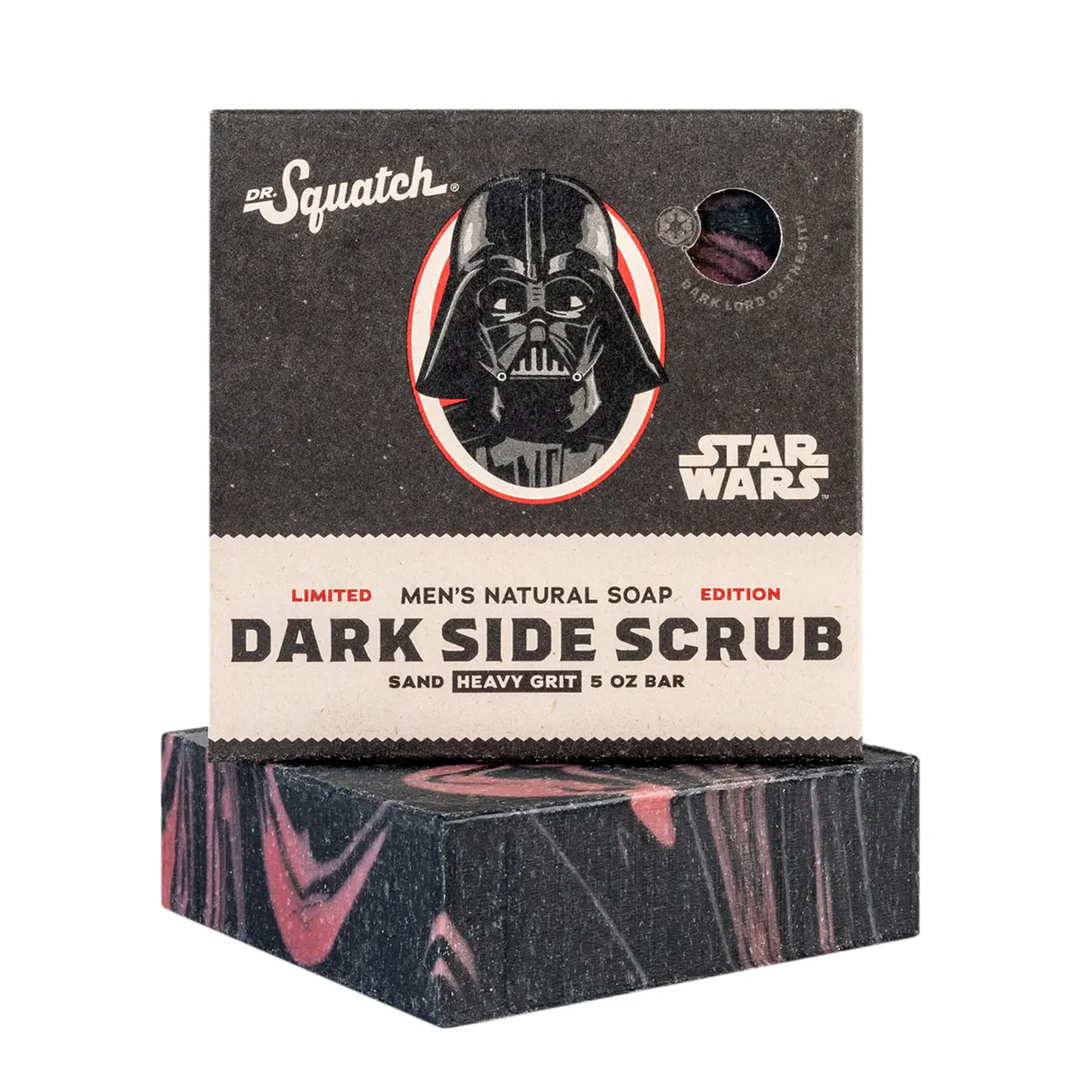 Dr Squatch Star Wars Dark Side Scrub Bar Soap 141g