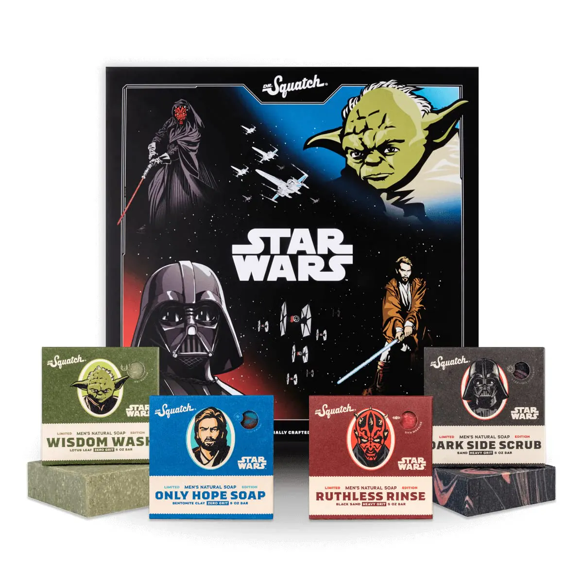 Dr Squatch Star Wars Dark Side Scrub Bar Soap 141g, view 2