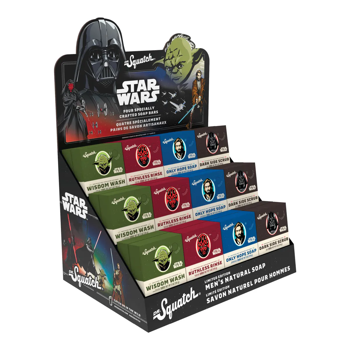 Dr Squatch Star Wars Ruthless Rinse Bar Soap 141g, view 5