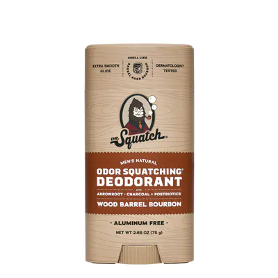 Dr Squatch Wood Barrel Bourbon Natural Deodorant for Men 75g