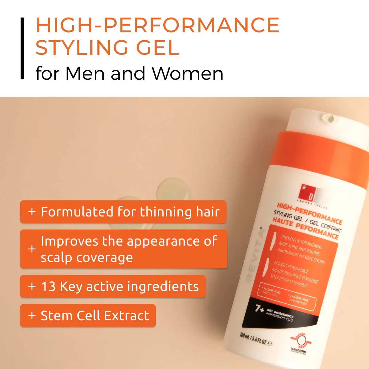 DS Laboratories High Performance Styling Gel 100ml, view 6