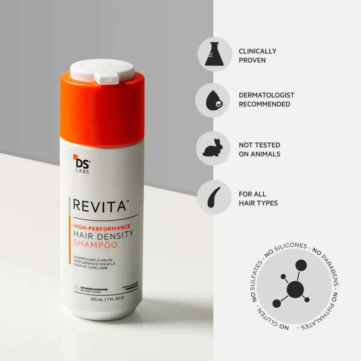 DS Laboratories Revita High-Performance Hair Density Shampoo 205ml, view 13