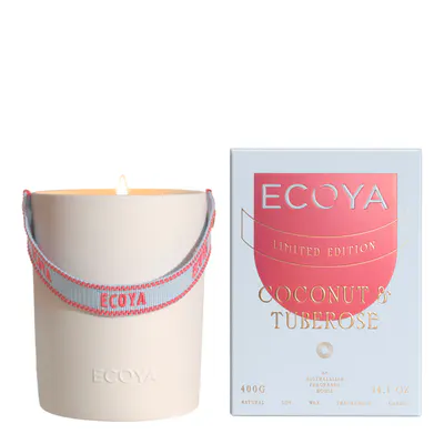 ECOYA Ceramic Candle Coconut & Tuberose 400g