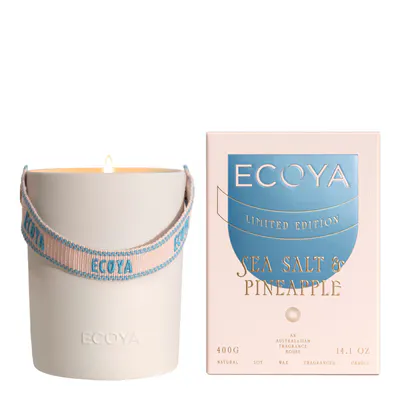 ECOYA Ceramic Candle Sea Salt & Pineapple 400g