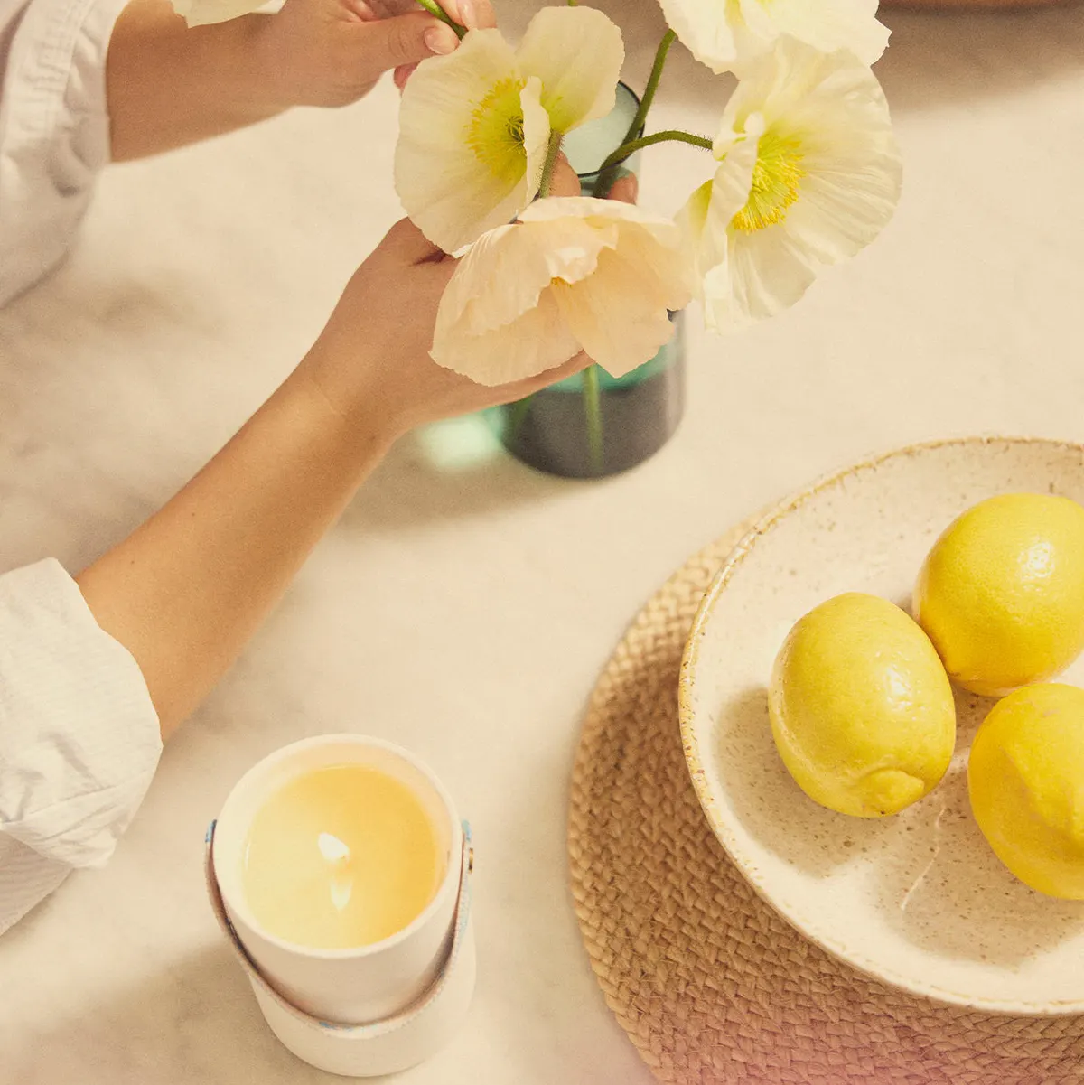 ECOYA Ceramic Candle Sea Salt & Pineapple 400g, view 2