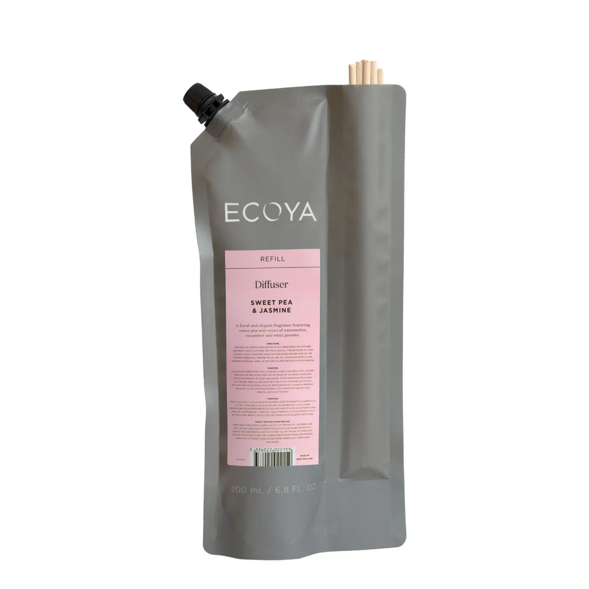 ECOYA Diffuser Refill 200ml - Sweet Pea & Jasmine