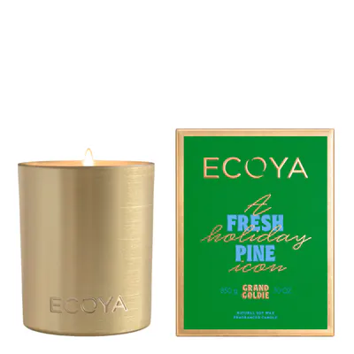 ECOYA Grand Goldie Candle 850g - Fresh Pine