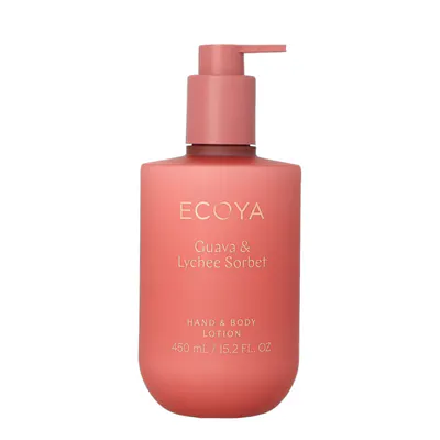 ECOYA Hand & Body Lotion 450ml - Guava & Lychee Sorbet