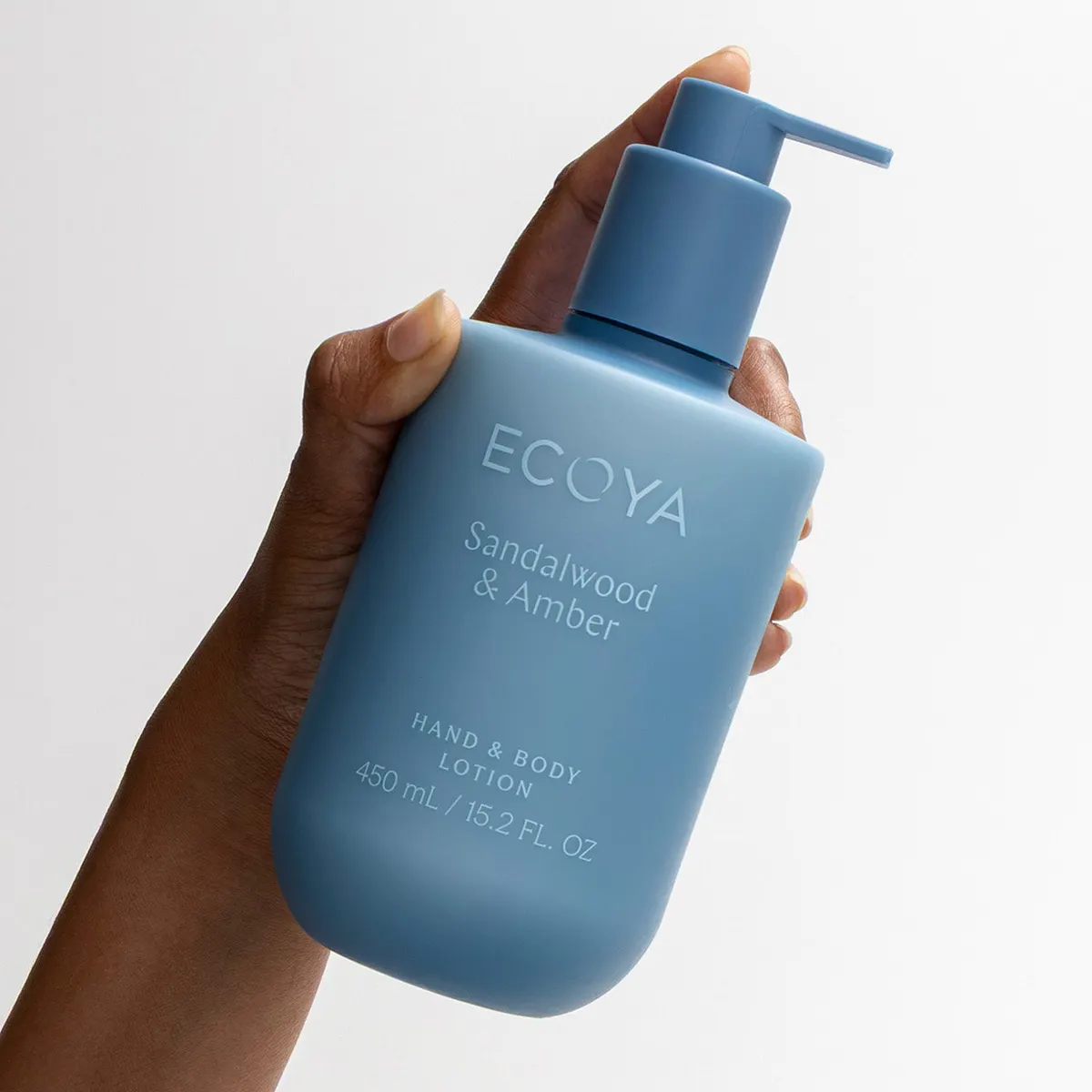 ECOYA Hand & Body Lotion 450ml - Sandalwood & Amber, view 2