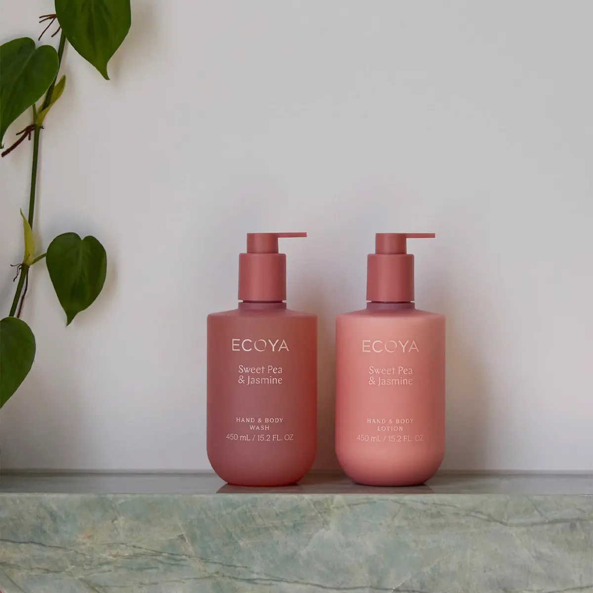 ECOYA Hand & Body Lotion 450ml - Sweet Pea & Jasmine, view 2
