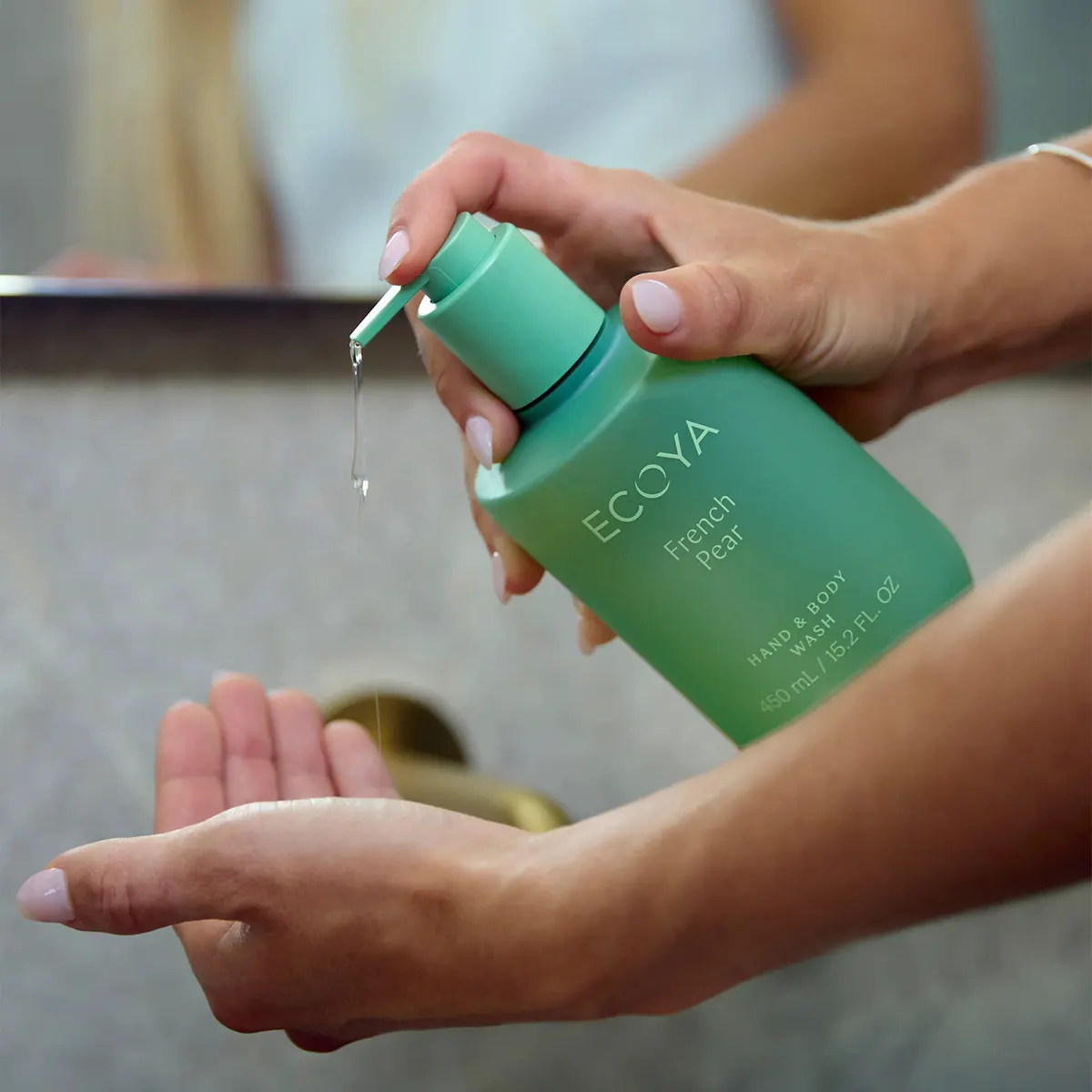 ECOYA Hand & Body Wash 450ml - French Pear, view 2