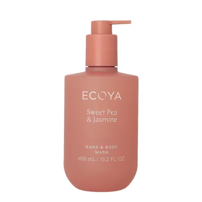 ECOYA Hand & Body Wash 450ml - Sweet Pea & Jasmine
