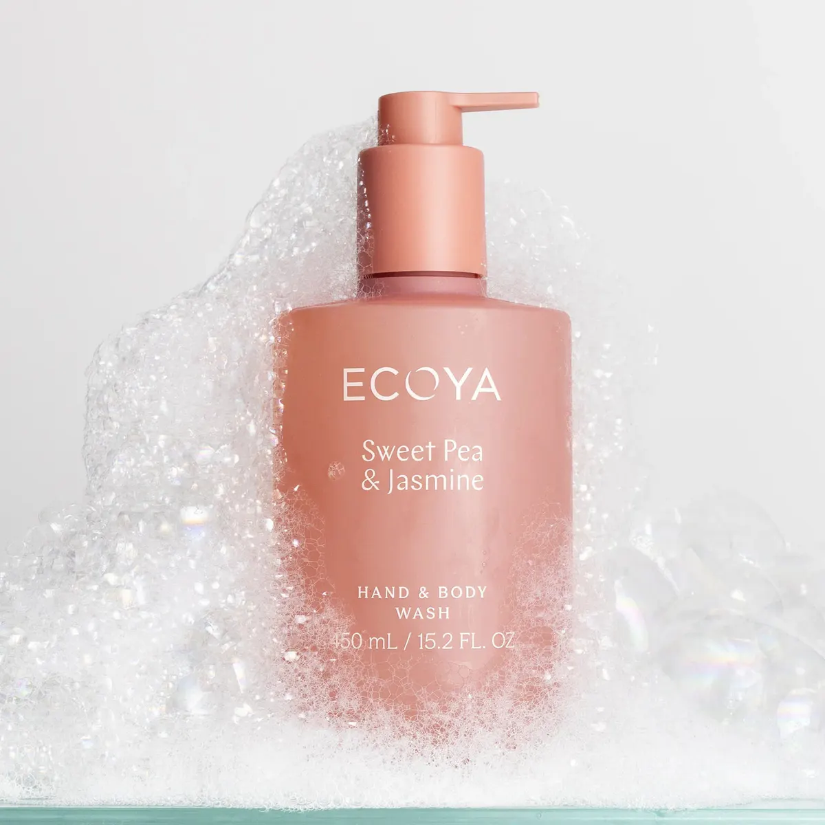 ECOYA Hand & Body Wash 450ml - Sweet Pea & Jasmine, view 6