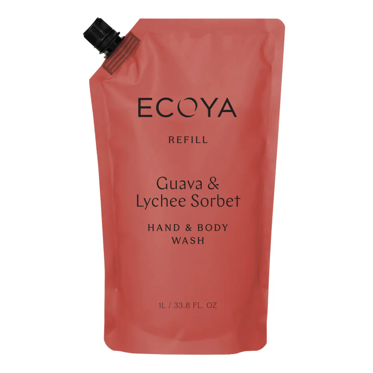 ECOYA Hand & Body Wash Refill 1000ml - Guava & Lychee Sorbet