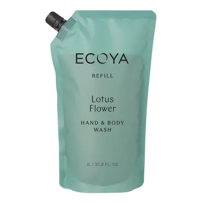 ECOYA Hand & Body Wash Refill 1000ml Lotus Flower
