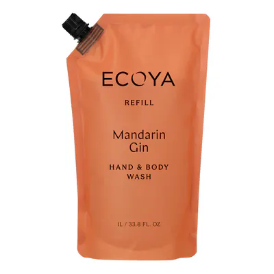ECOYA Hand & Body Wash Refill 1000ml - Mandarin Gin