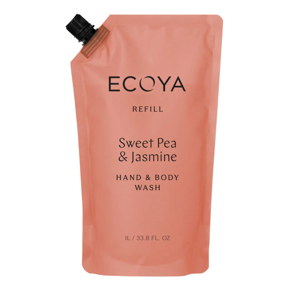 ECOYA Hand & Body Wash Refill 1000ml - Sweet Pea & Jasmine
