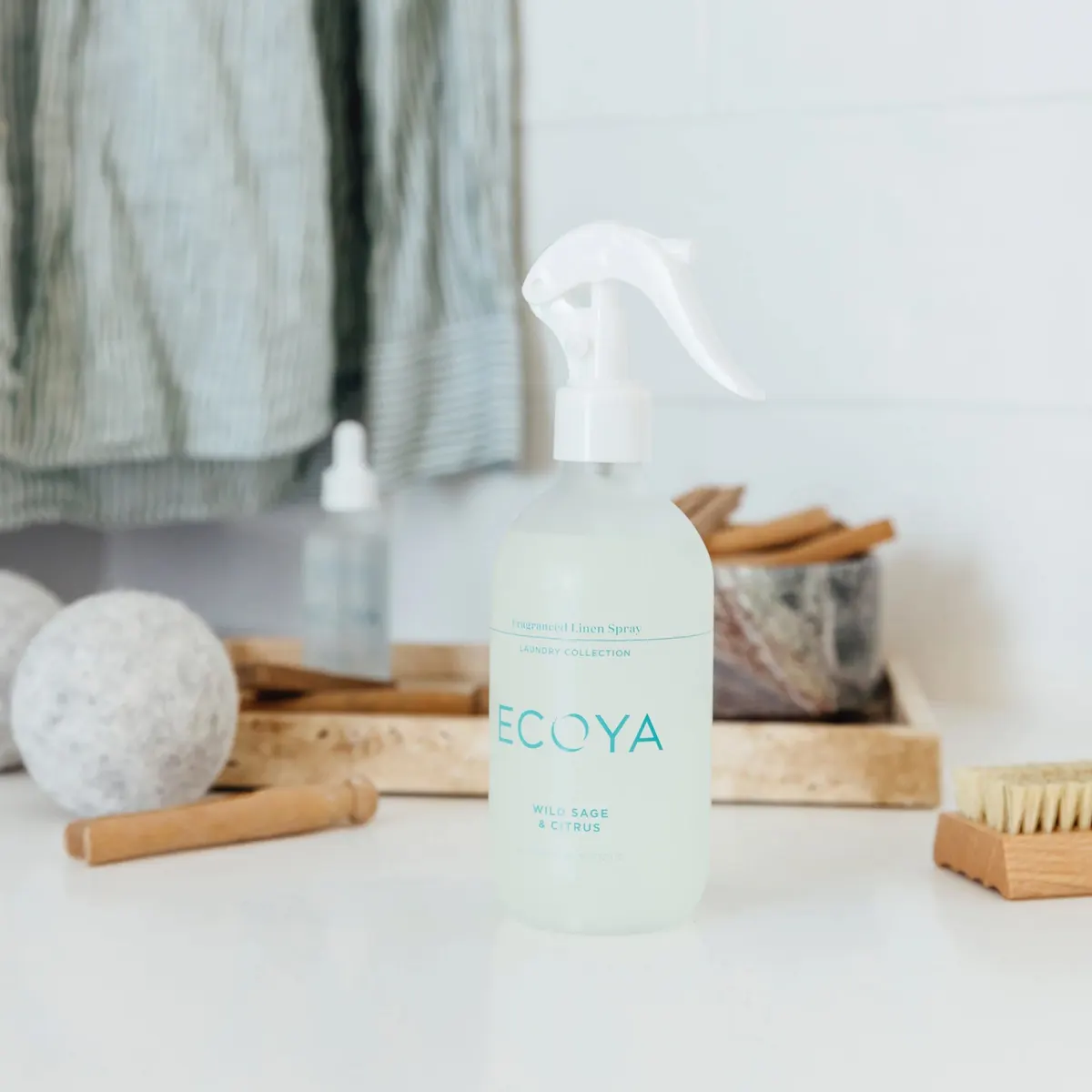 ECOYA Linen Spray 300ml - Wild Sage & Citrus, view 3