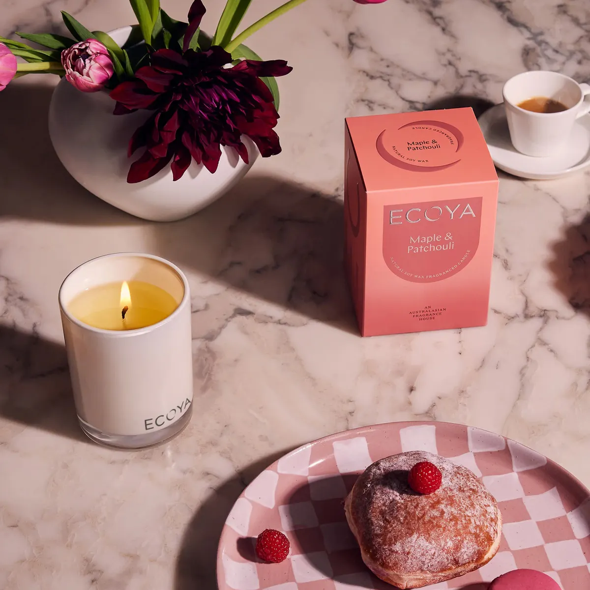 ECOYA Madison Candle 400g - Maple & Patchouli, view 2