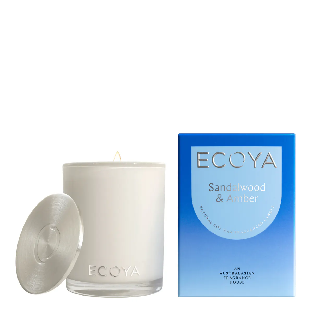 ECOYA Madison Candle 400g - Sandalwood & Amber