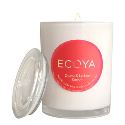 ECOYA Metro Candle 280g - Guava & Lychee Sorbet