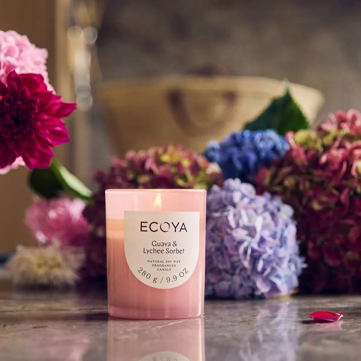 ECOYA Metro Candle Guava & Lychee Sorbet 270g, view 3